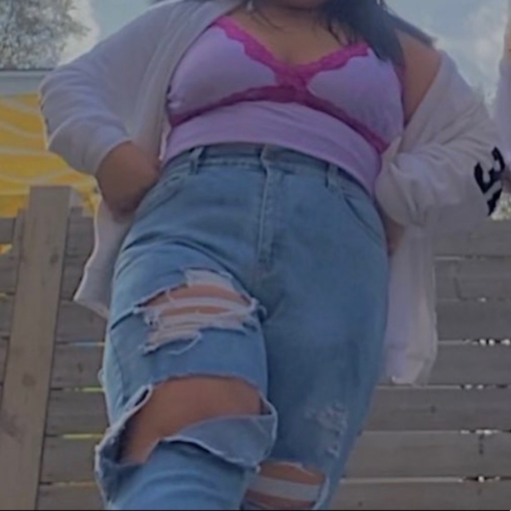Y2K purple top